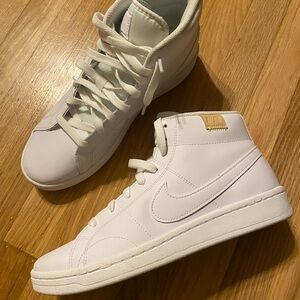 NEW Nike Court Royale 2 Mid Triple White W